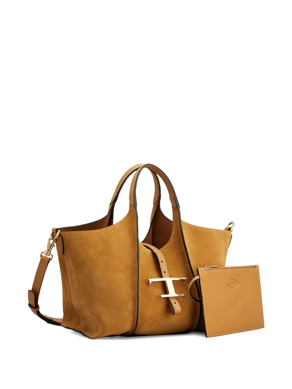 TOD'S Mini Leather Tote Handbag with T-Buckle Fastening