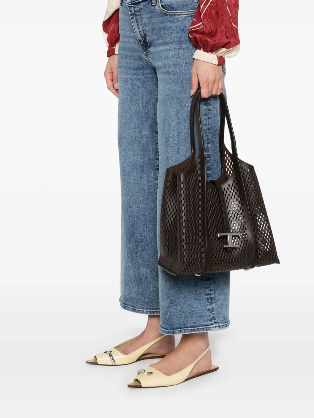 TOD'S Women's Mini Calf Leather Shopping Pendant Bag