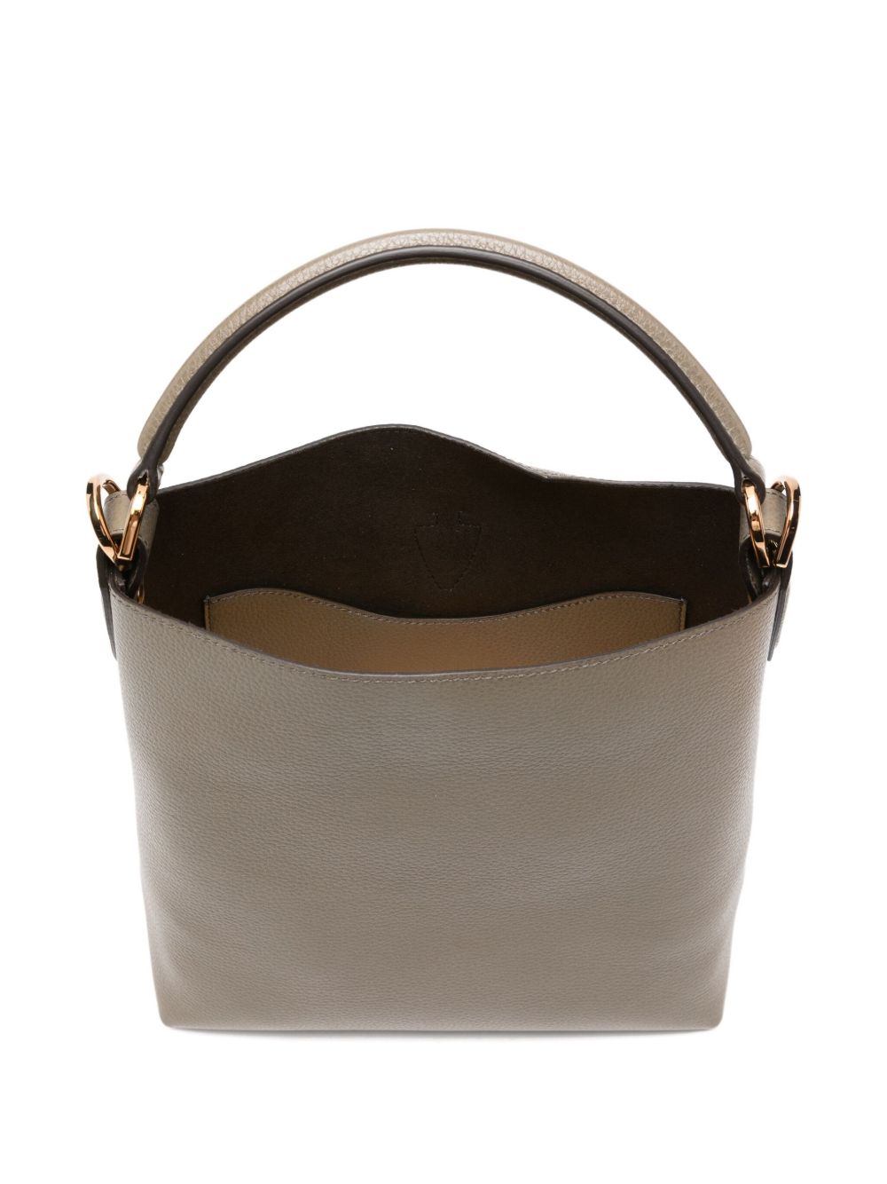 TOD'S Mini Leather Bucket Handbag with Top Handle