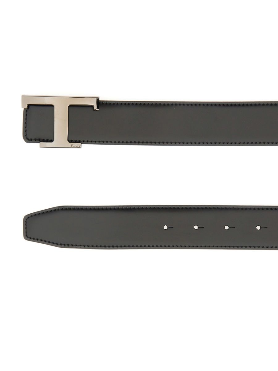 TOD'S Classic Leather Belt for Men - FW25 Collection