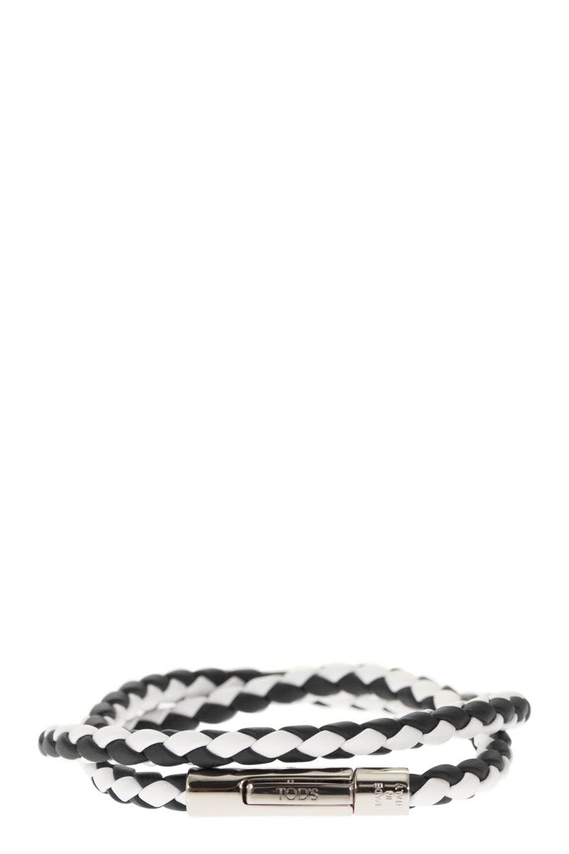 TOD'S Double Twist Leather Bracelet - 41cm