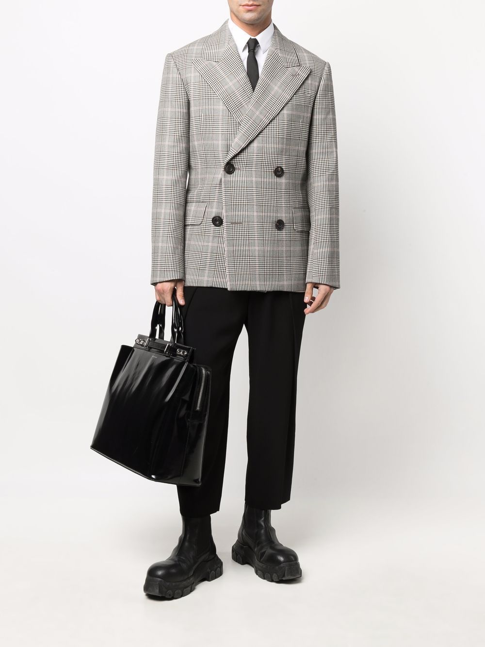 BALMAIN Side Folded Crepe Pants