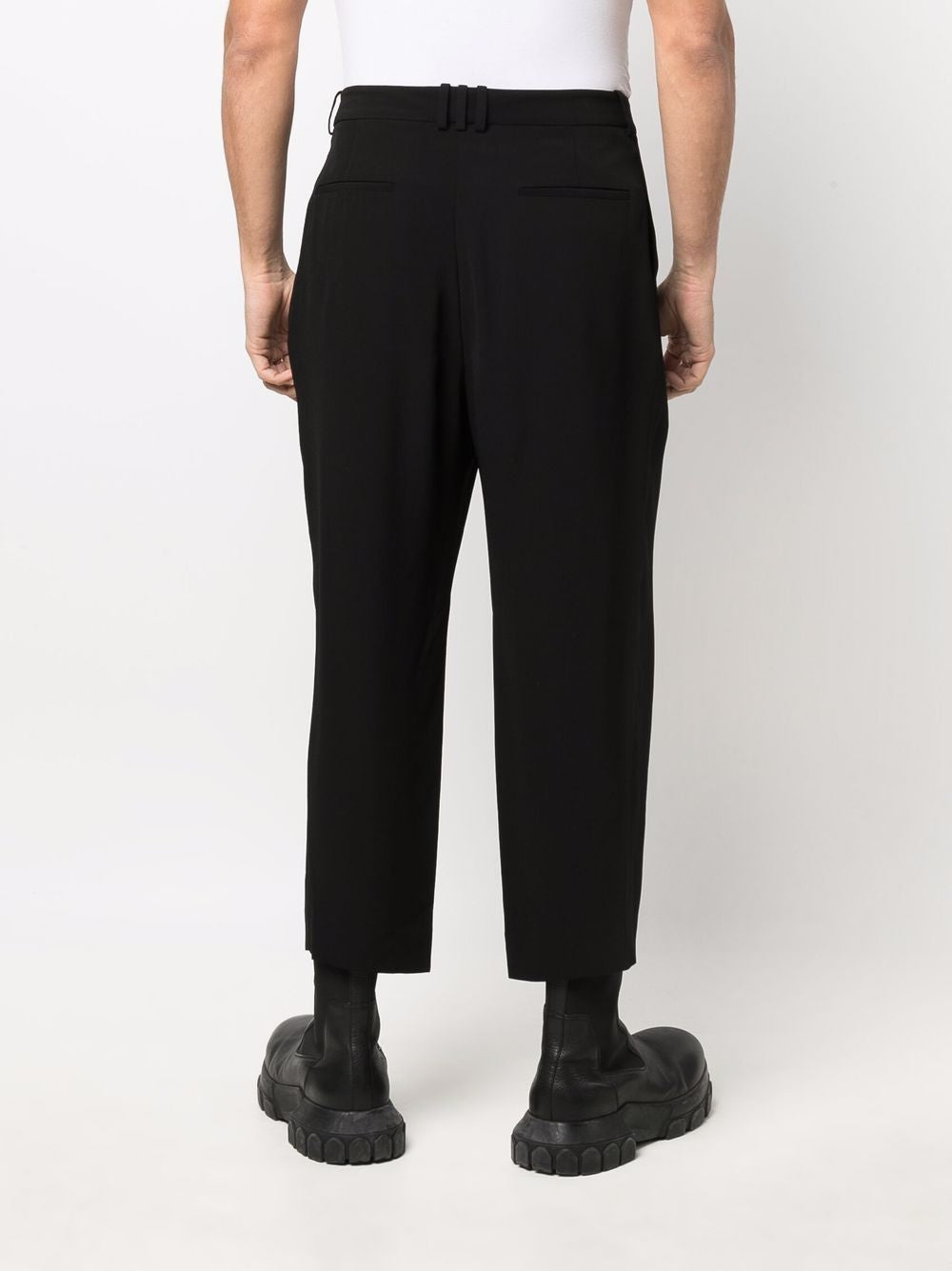 BALMAIN Side Folded Crepe Pants
