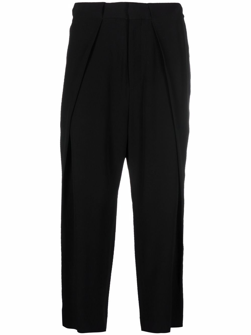 BALMAIN Side Folded Crepe Pants