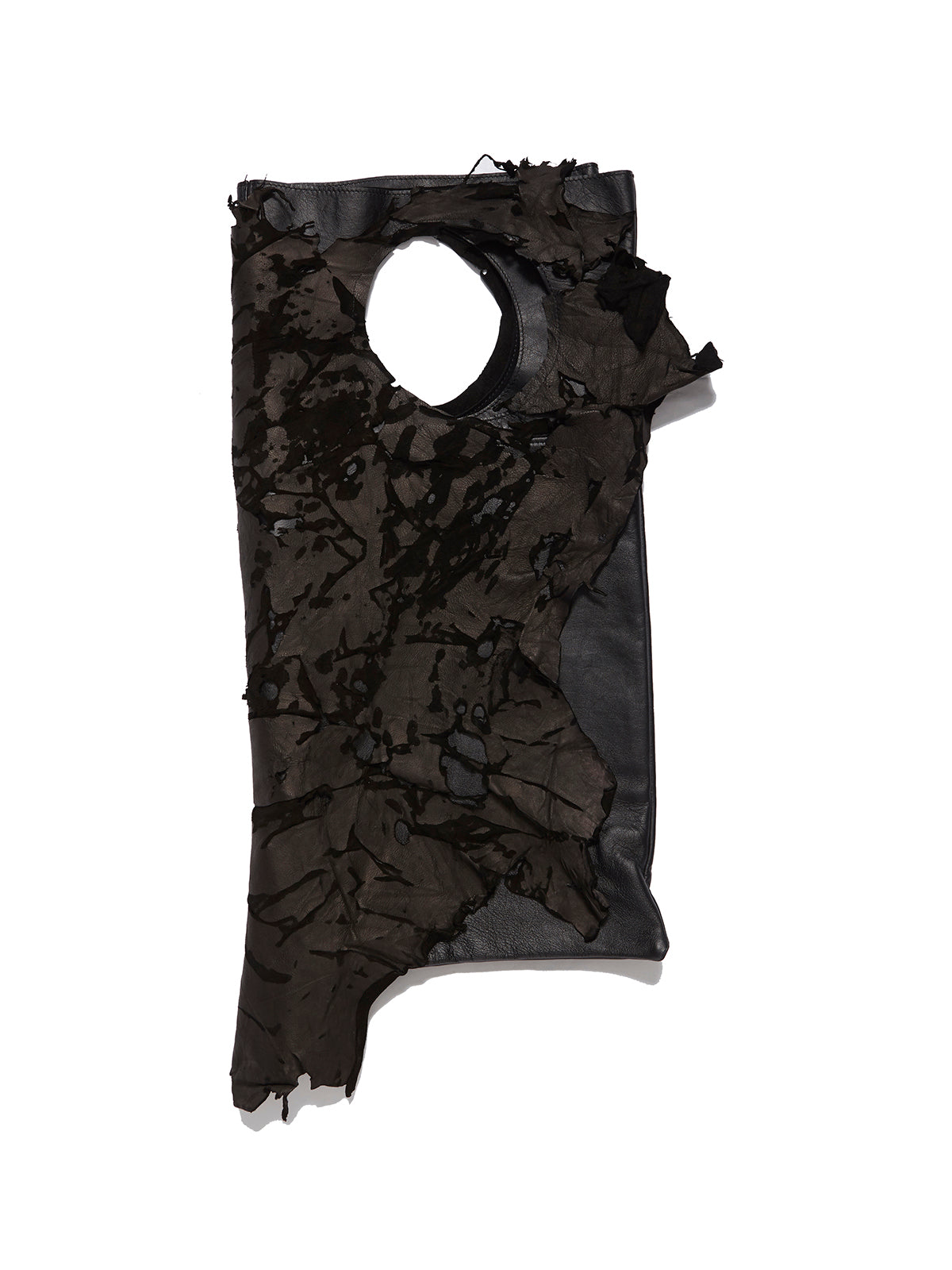 CLAUDIO CUTULI Nappa and Torn Leather Mini Backpack Handbag