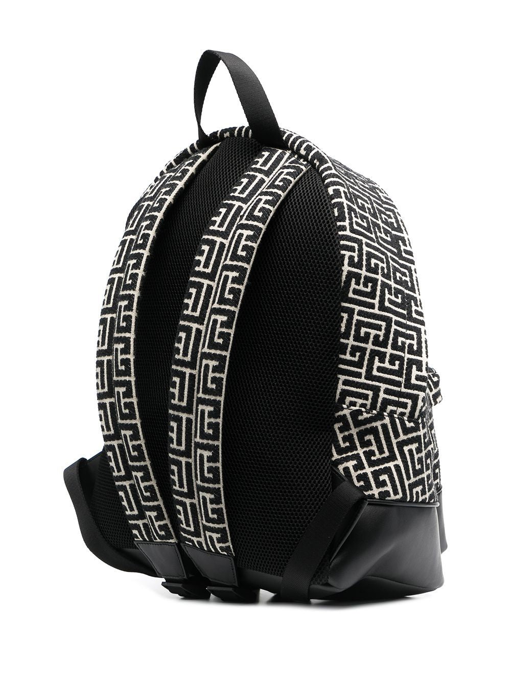 BALMAIN City Backpack - Jacquard Monogram