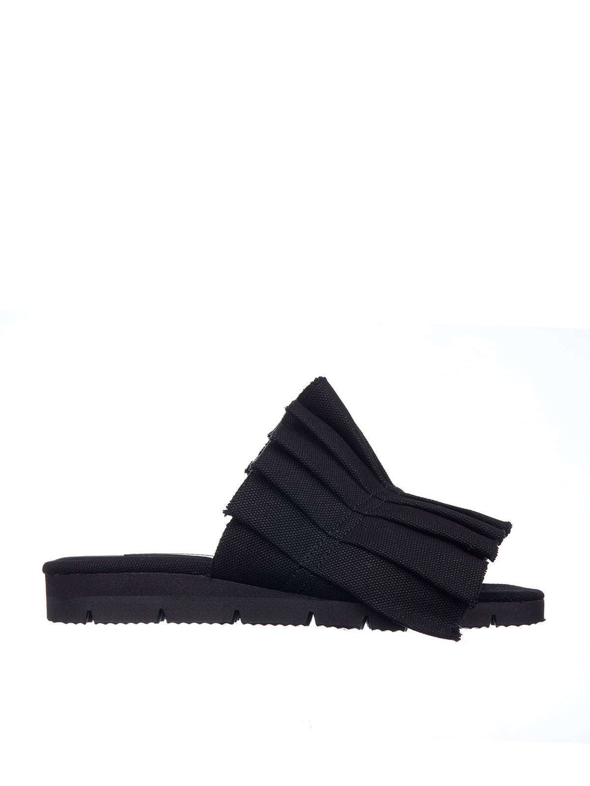 YOHJI YAMAMOTO Pleated Canvas Sandal