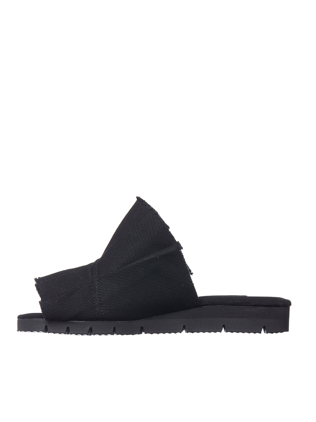 YOHJI YAMAMOTO Pleated Canvas Sandal