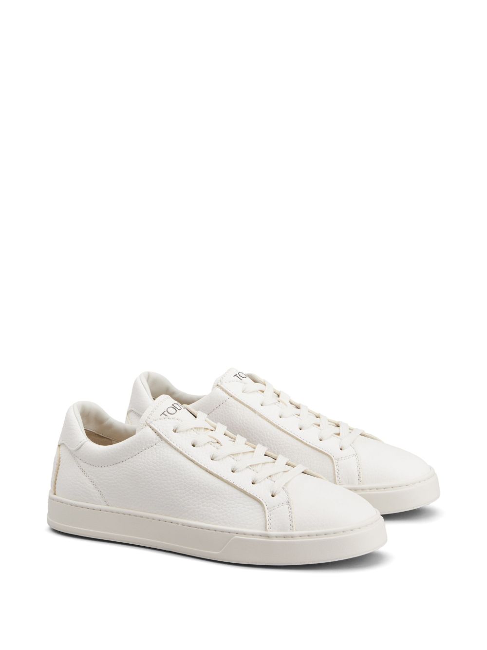 TOD'S Men's Leather Sneaker with Lace-Up Design