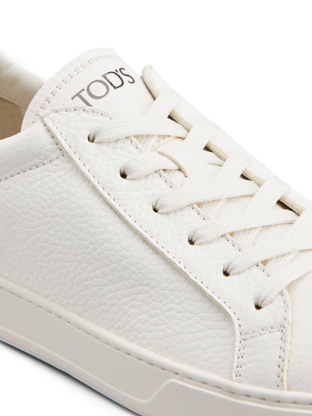 TOD'S Men's Leather Sneaker with Lace-Up Design