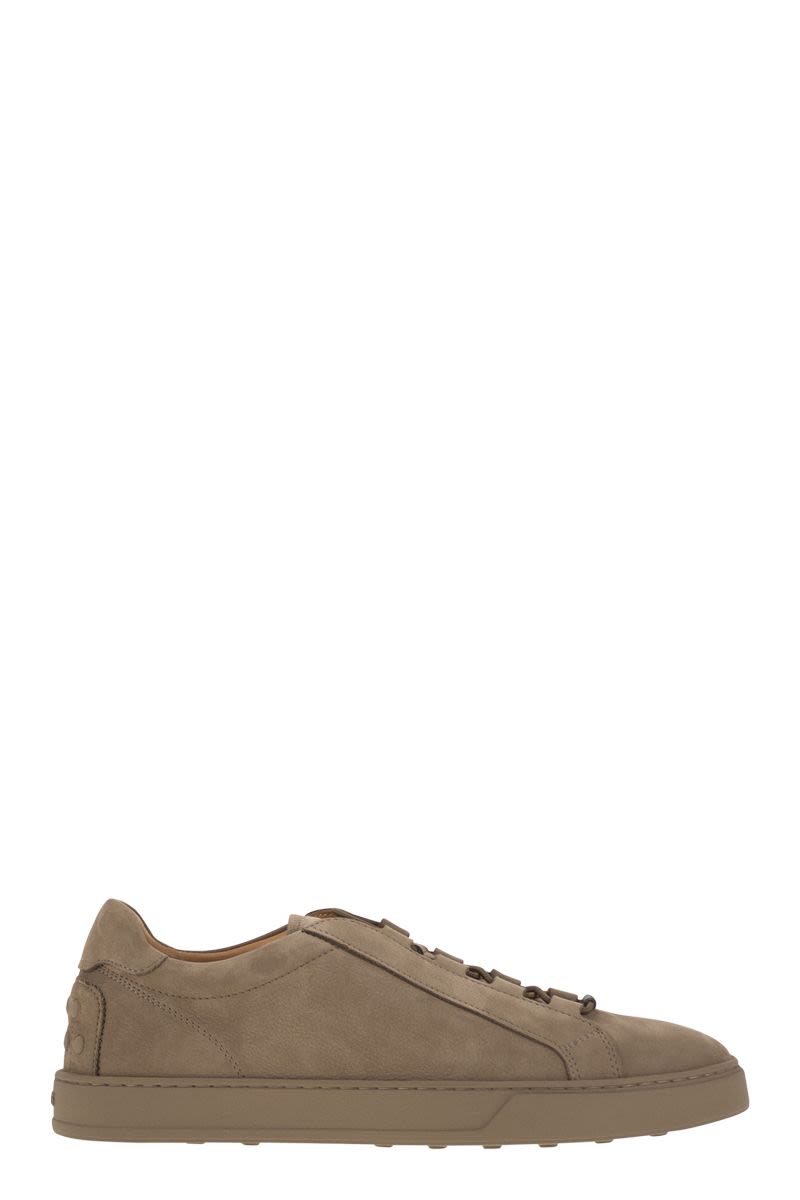 TOD'S Refined Nubuck Mini Sneakers for Men
