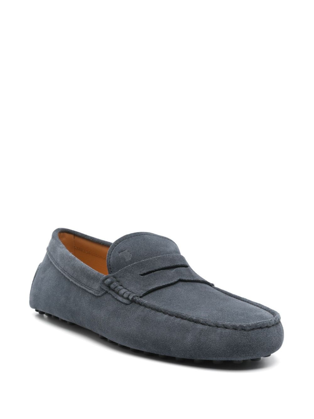 TOD'S Classic Rubber Moccasin in Suede Leather