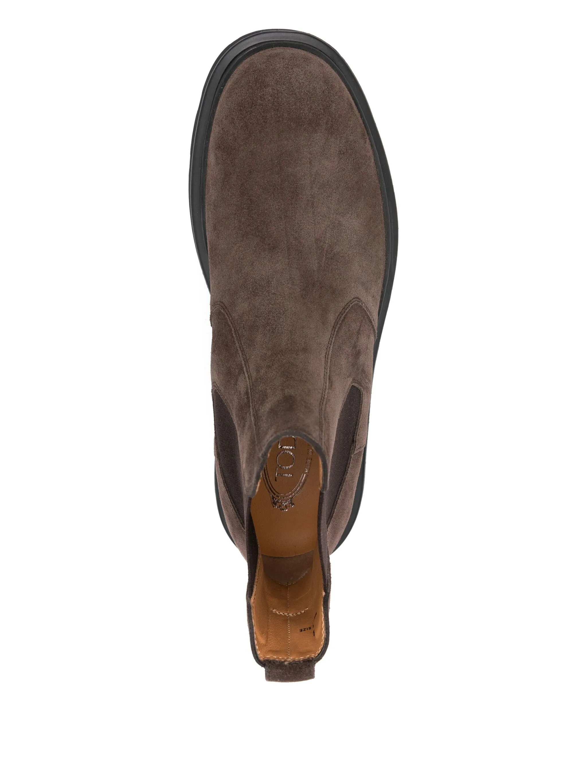 TOD'S Men's Suede Boots with Tug Sole