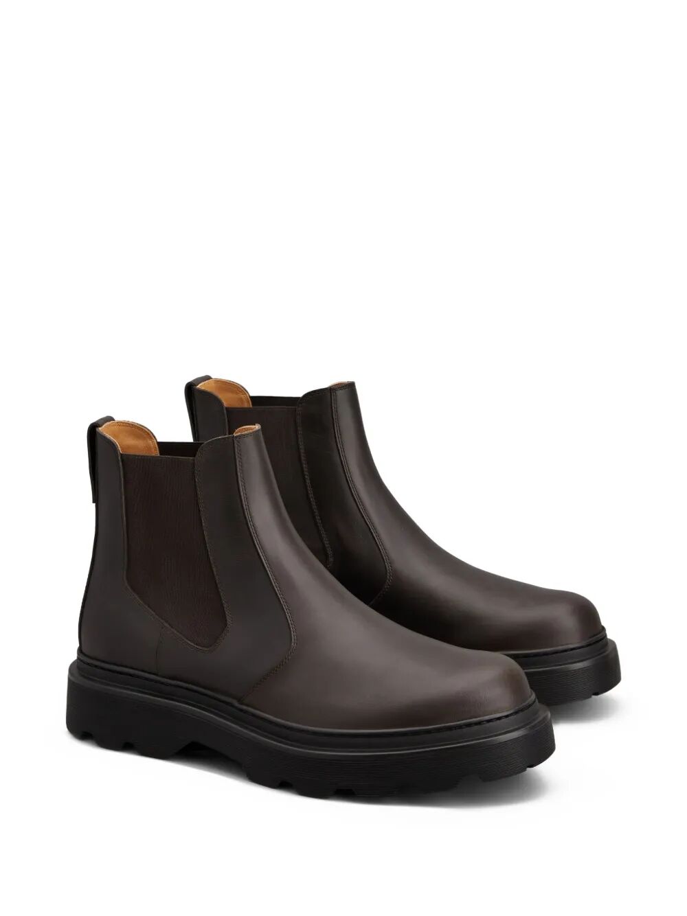 TOD'S Men's Leather Chelsea Boots with Elasticated Side Panels