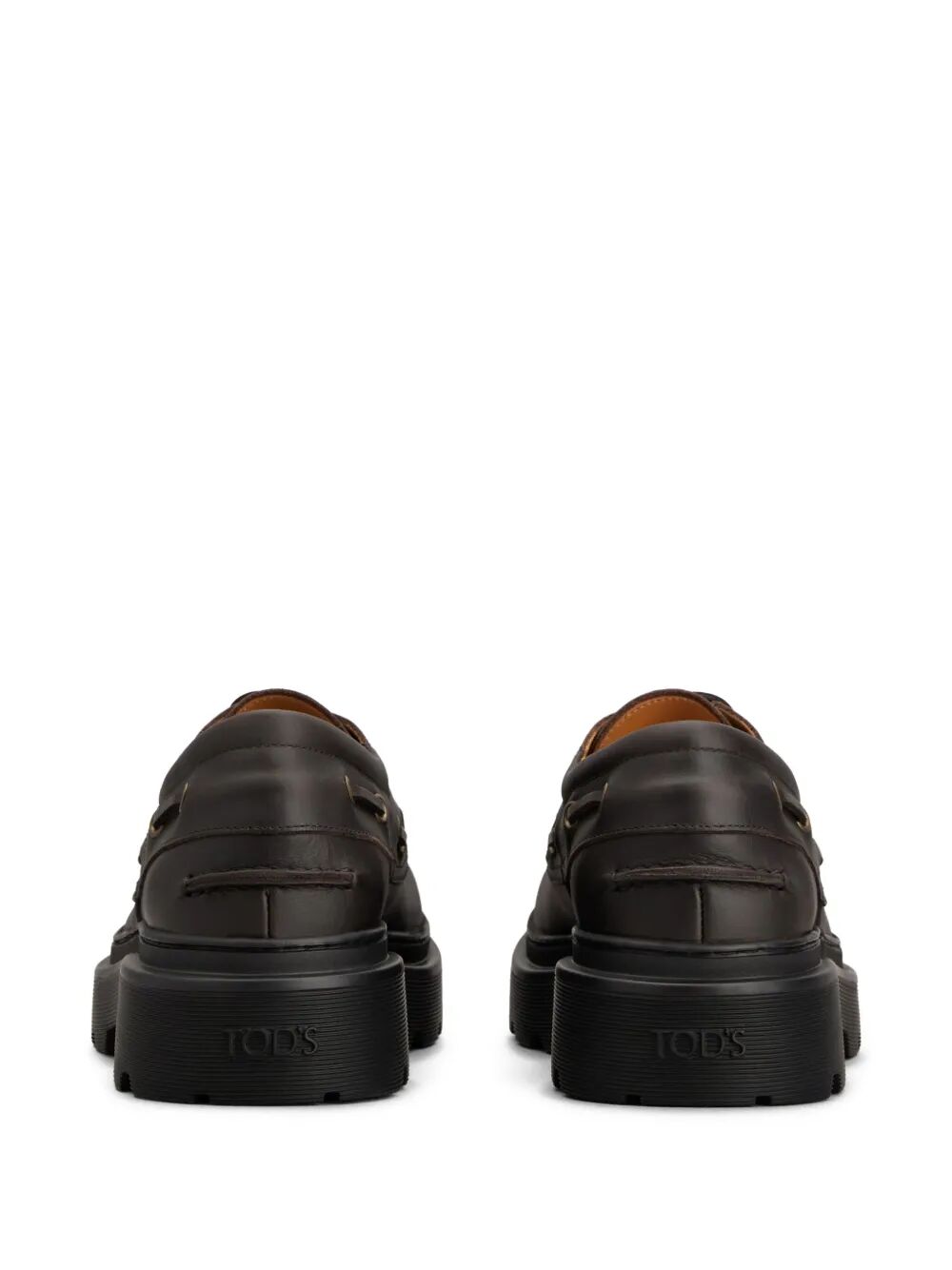TOD'S Men's Leather Loafers with Front Button Fastening