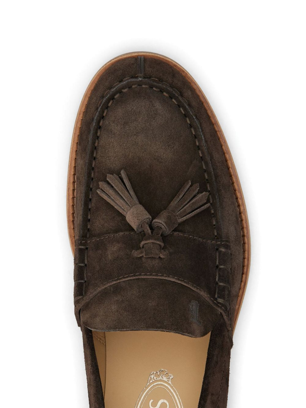 TOD'S Classic Suede Loafers with Tassels for Men