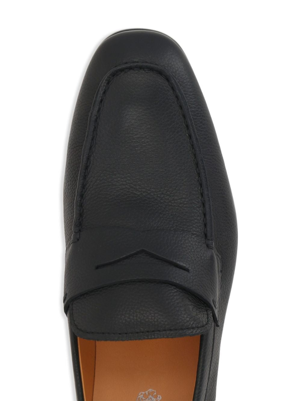 TOD'S Grained Leather Penny Loafers for Men
