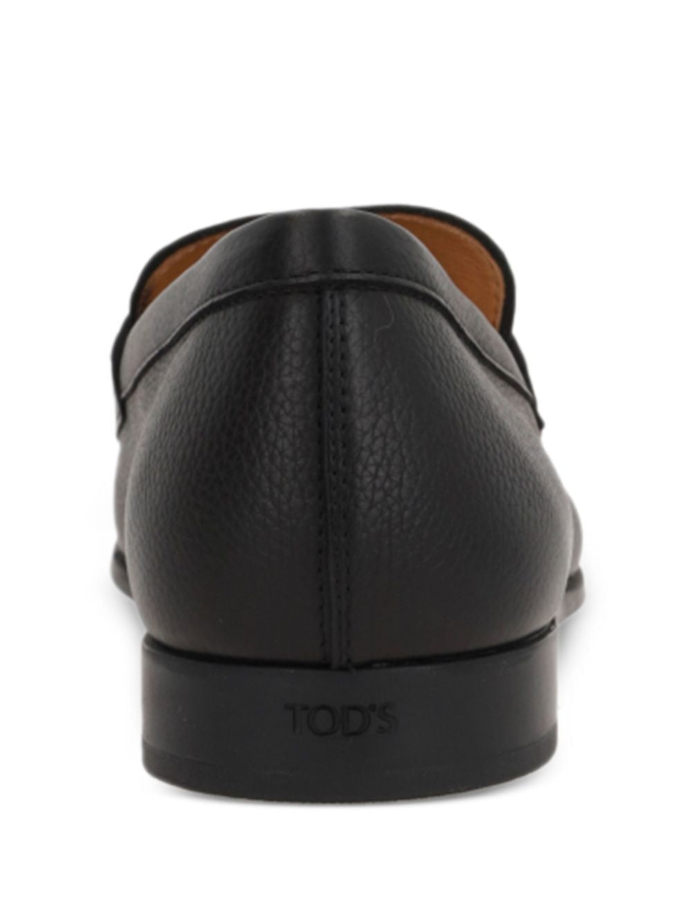 TOD'S Grained Leather Penny Loafers for Men