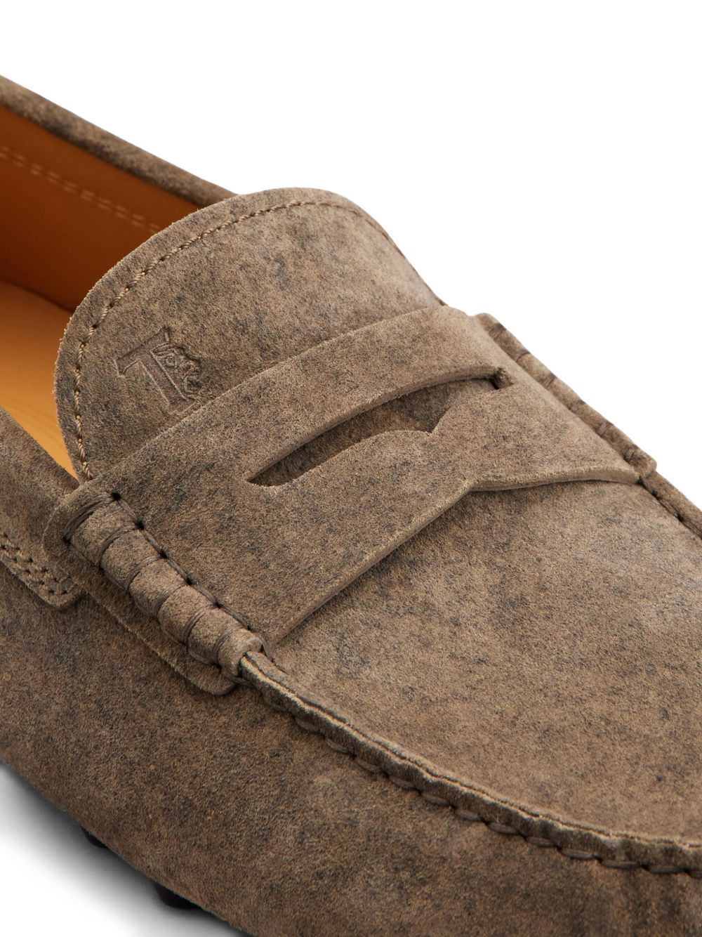 TOD'S Classic Rubber Leather Loafers for Men