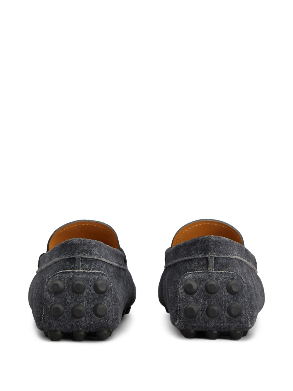 TOD'S Elegant Rubber Leather Loafers for Men