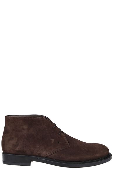 TOD'S Men's Timeless Supple Leather Desert Ankle Boots - 10 cm Height