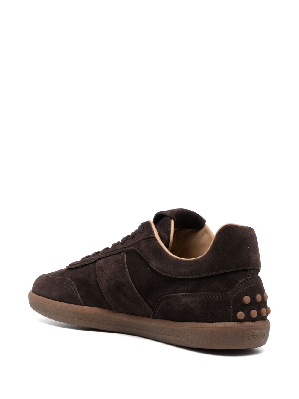 TOD'S Suede Leather Sneakers for Men - Round Toe, Lace-Up Design