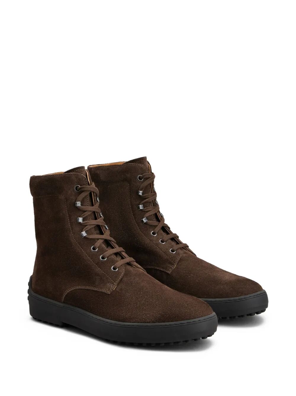 TOD'S Lace-Up Suede Ankle Boots