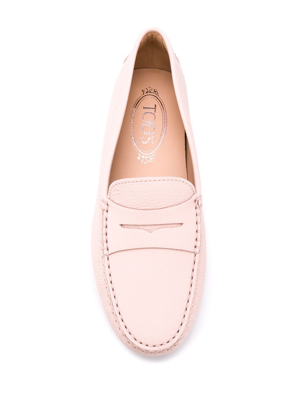 TOD'S Grained Leather Rubber Driving Shoes - Women's