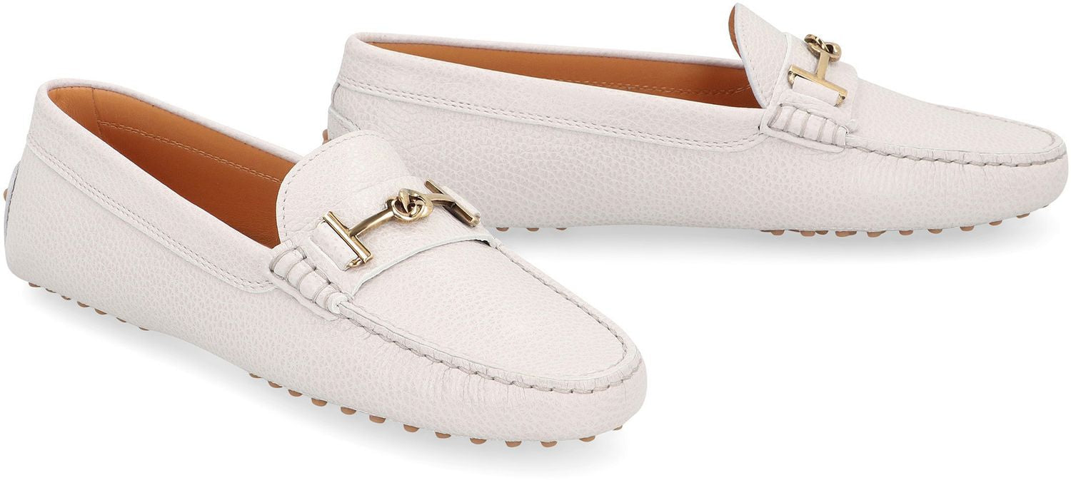 TOD'S Women's Mini Rubber Leather Loafers