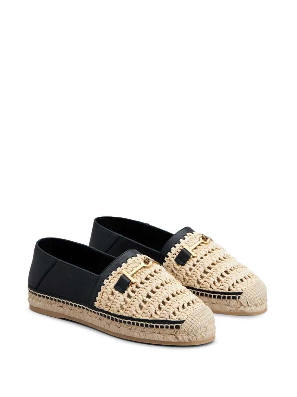 TOD'S Intreccio T Ring Sandals