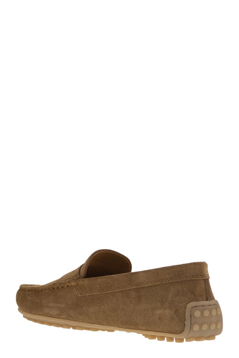 TOD'S Women's City Rubber Suede Loafer with Iconic Sole