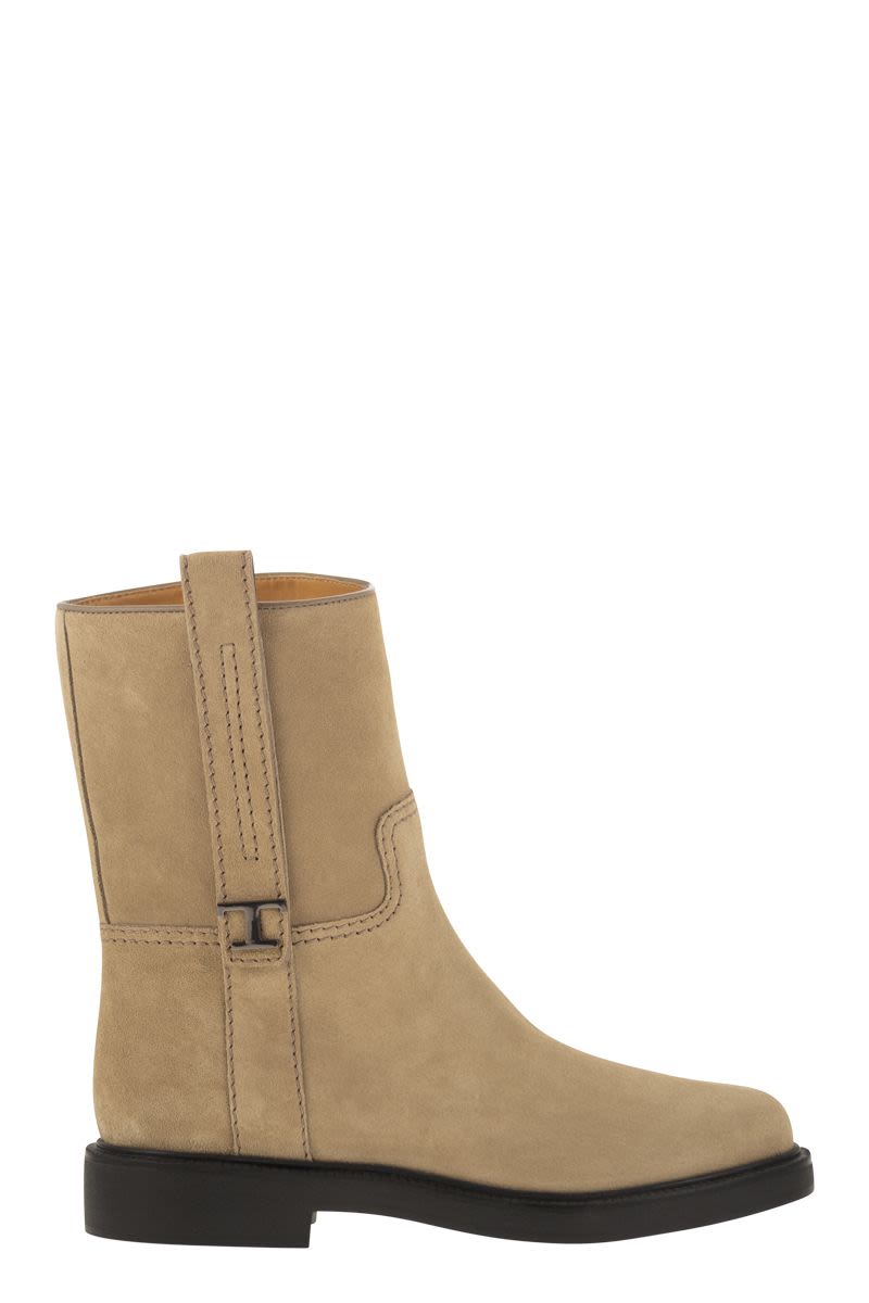 TOD'S Classic Suede Ankle Boots