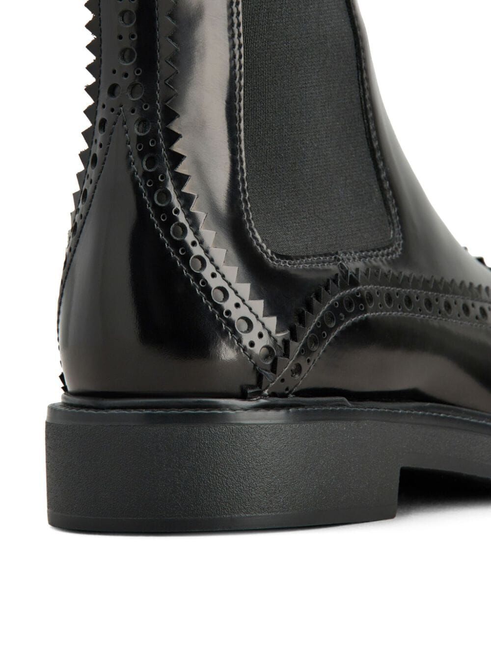 TOD'S Elegant Brogue Chelsea Boots