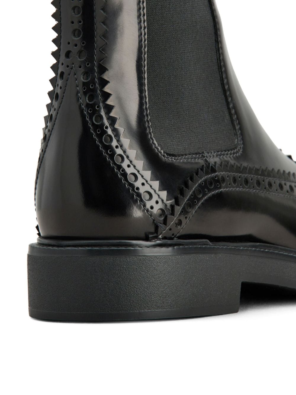 TOD'S Patent Leather Ankle Boots with Pull-Tab