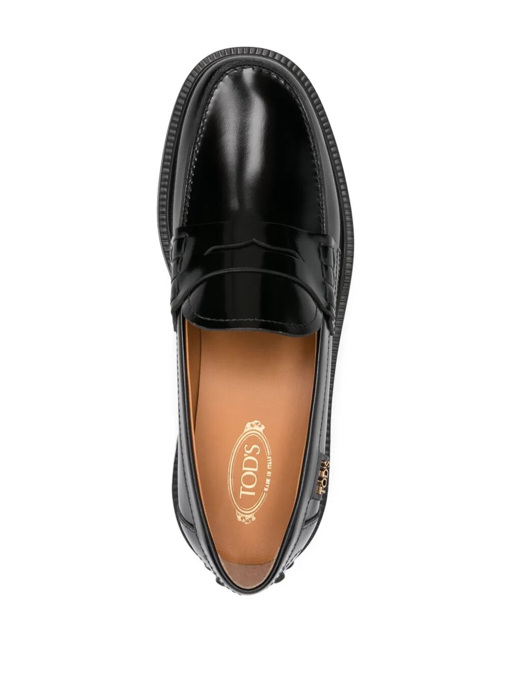 TOD'S Shaded Finishing Leather Penny Loafers for Women