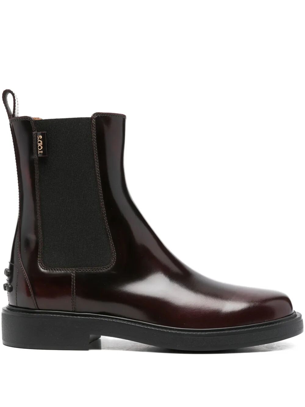 TOD'S Shiny Leather Women's Beatles Boots