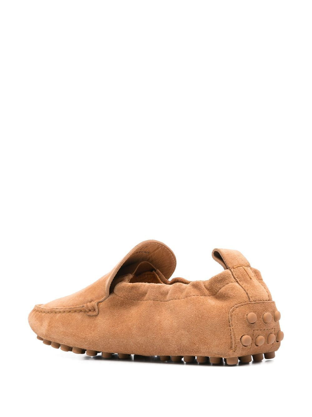 TOD'S Rubber Curled Suede Loafers for Women
