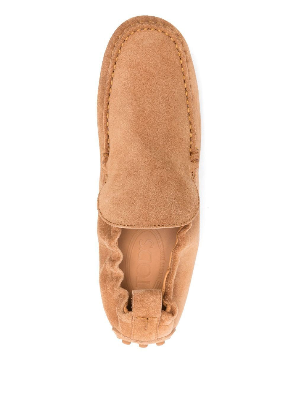 TOD'S Rubber Curled Suede Loafers for Women
