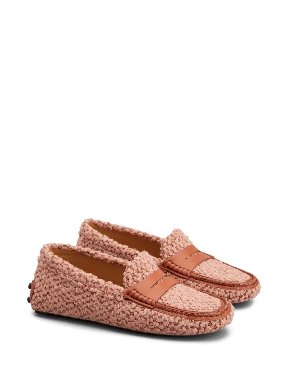 TOD'S Soft Fabric Slip-On Moccasins for Women