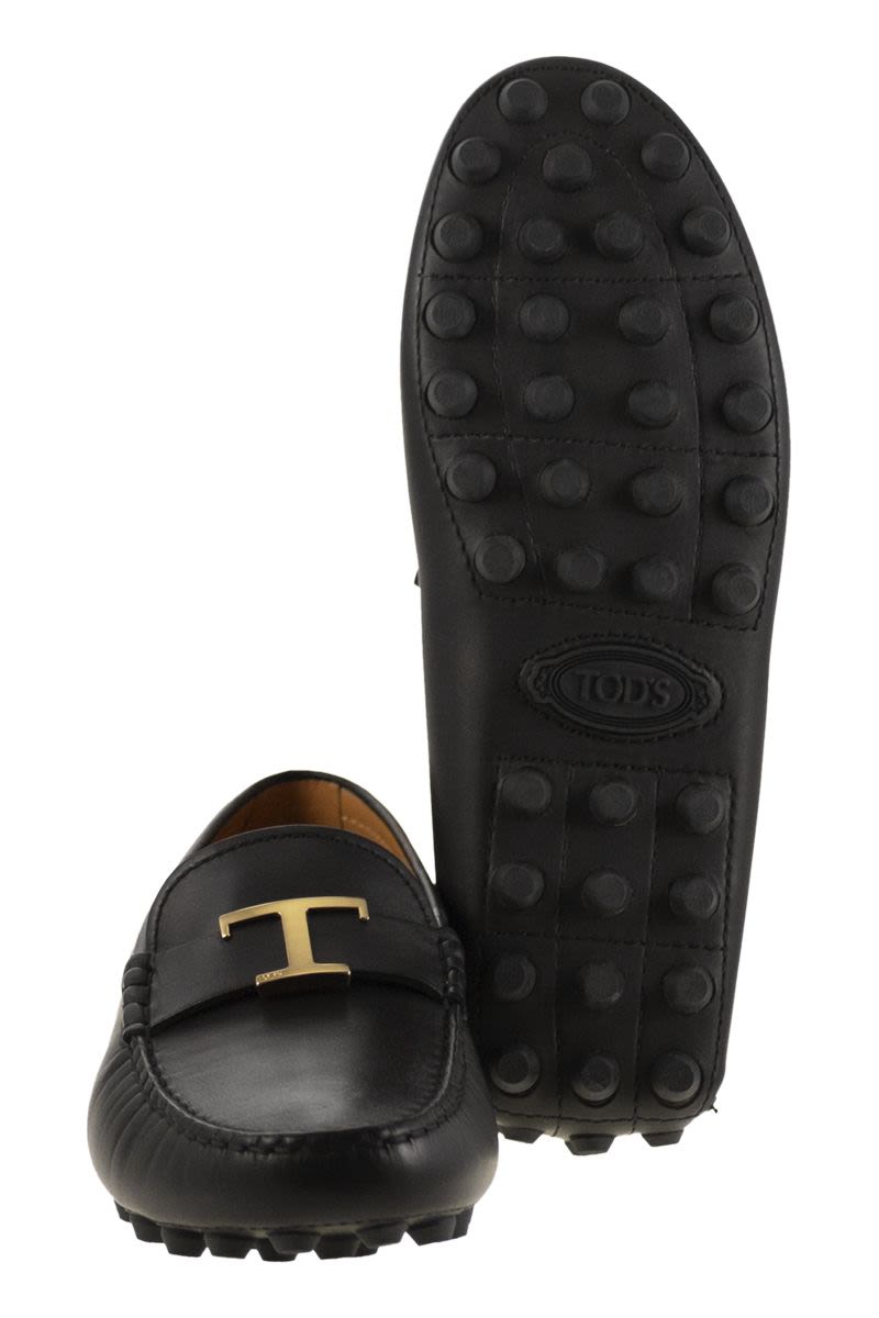 TOD'S Bubble T Timeless Leather Women's Moccasins