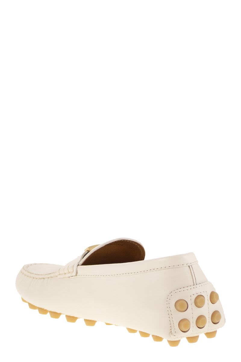 TOD'S Bubble T Timeless Leather Women's Moccasins
