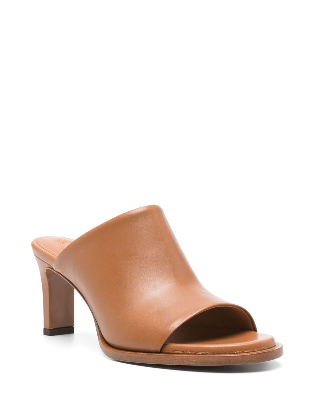 TOD'S Leather Heel Flat Sandals for Women