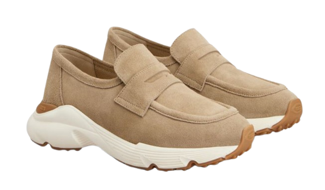 TOD'S Suede Sneakers with Penny Slot and Chunky Sole - Women's