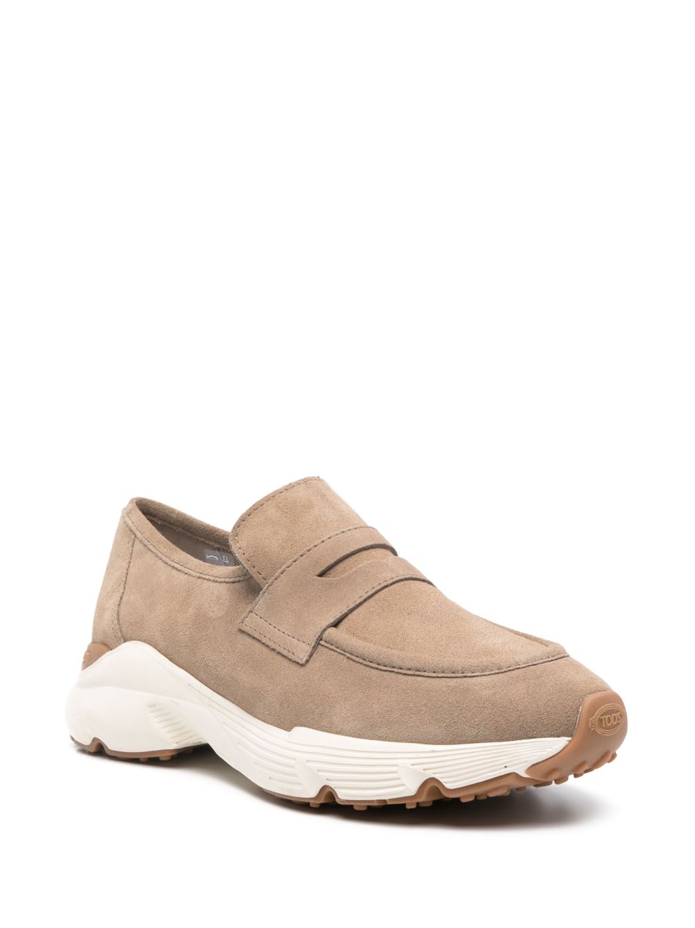 TOD'S Suede Sneakers with Penny Slot and Chunky Sole - Women's