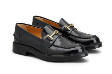 TOD'S Women's Leather Moccasins with Rubber Soles