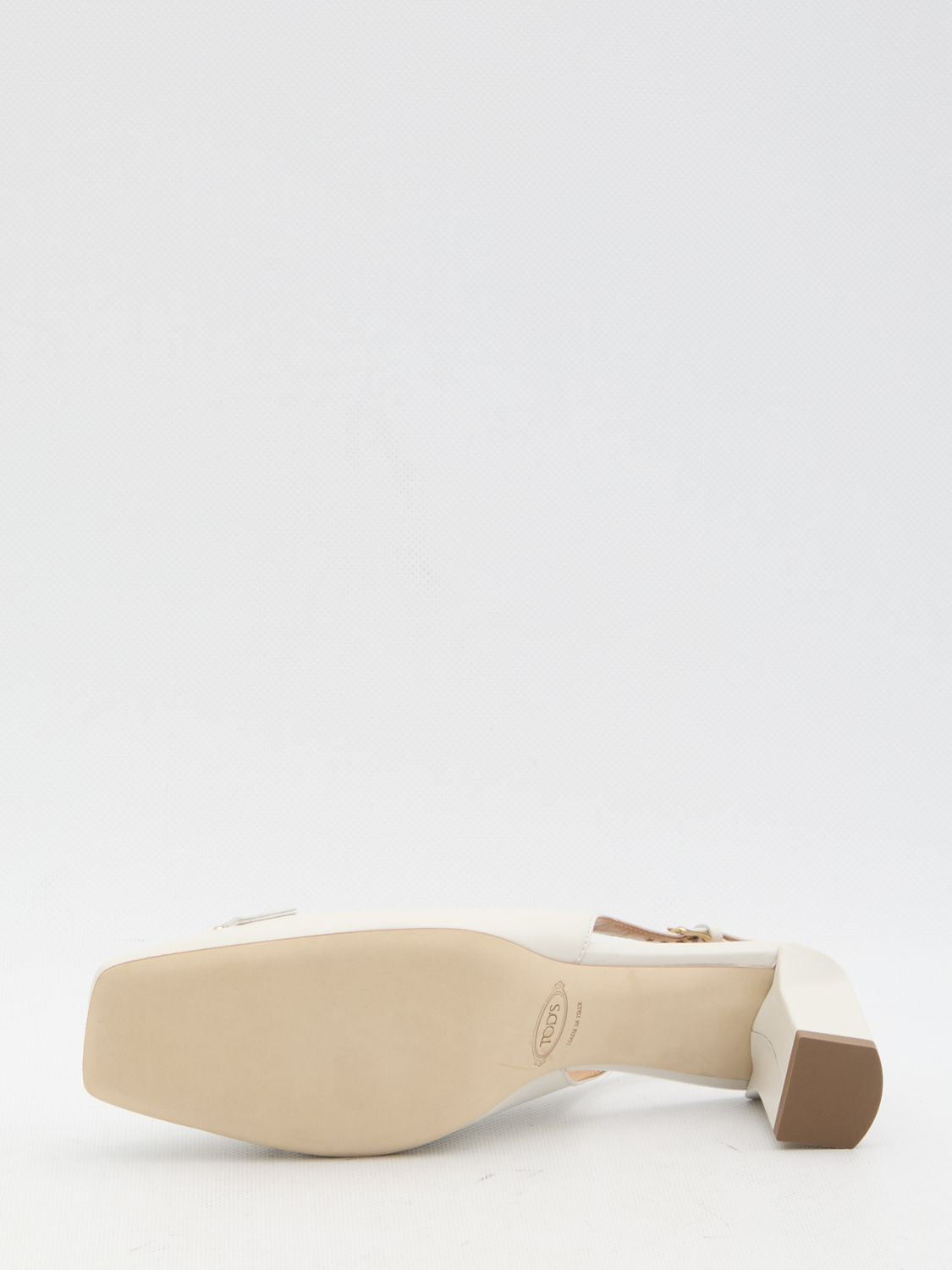 TOD'S Slingback Pumps with Square Toe and Adjustable Strap