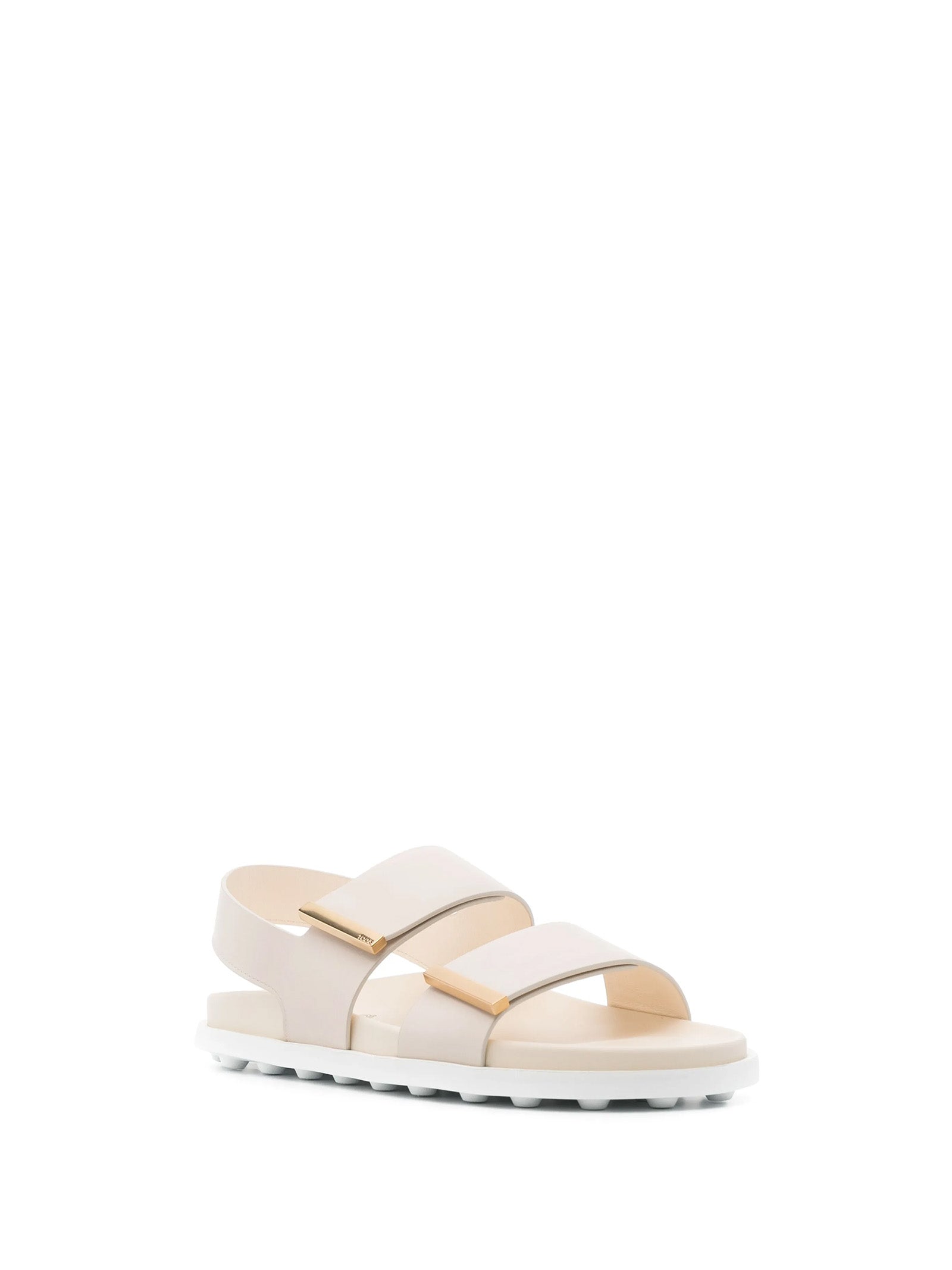 TOD'S Women's Leather Sandal, Rubber Sole