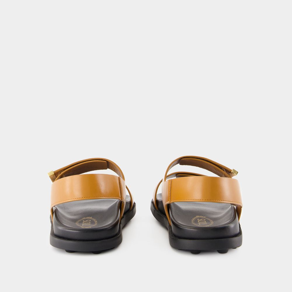 TOD'S Strappy Leather Sandals for Women
