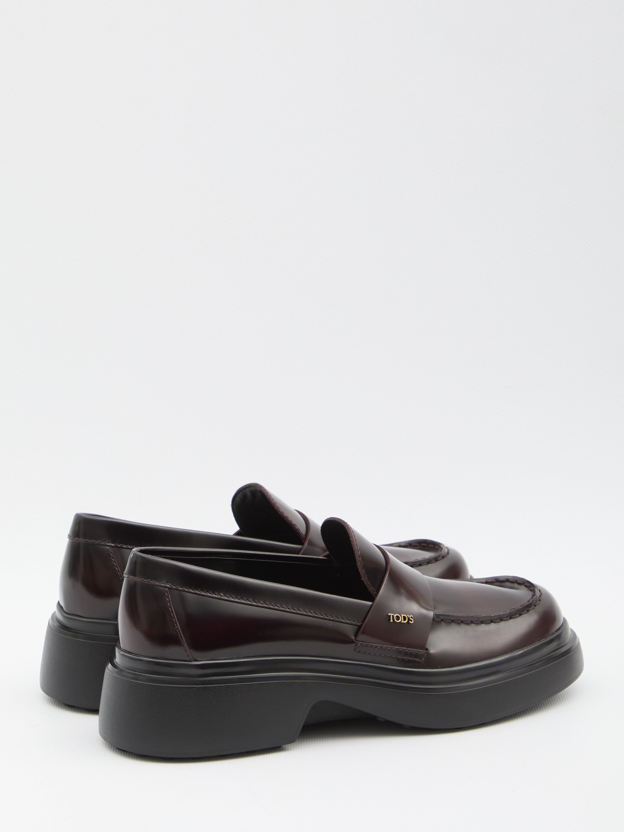 TOD'S Leather Loafer with Penny Strap and Dust Bag - 3.5 cm Heel Height