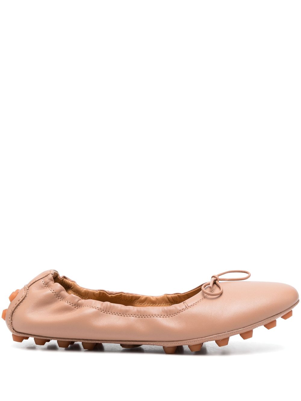TOD'S Bubble Leather Ballerina Shoes for Women